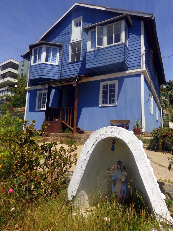 Hostal Faro Azul 瓦尔帕莱索 外观 照片